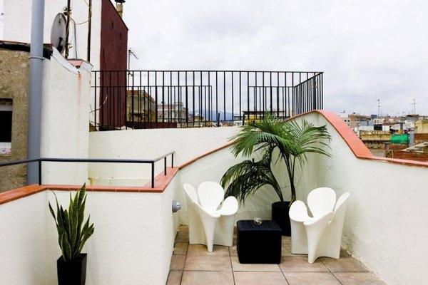Terrasse solarium apartaments ciutat vella barcelone Terrasse solarium apartaments ciutat vella barcelone